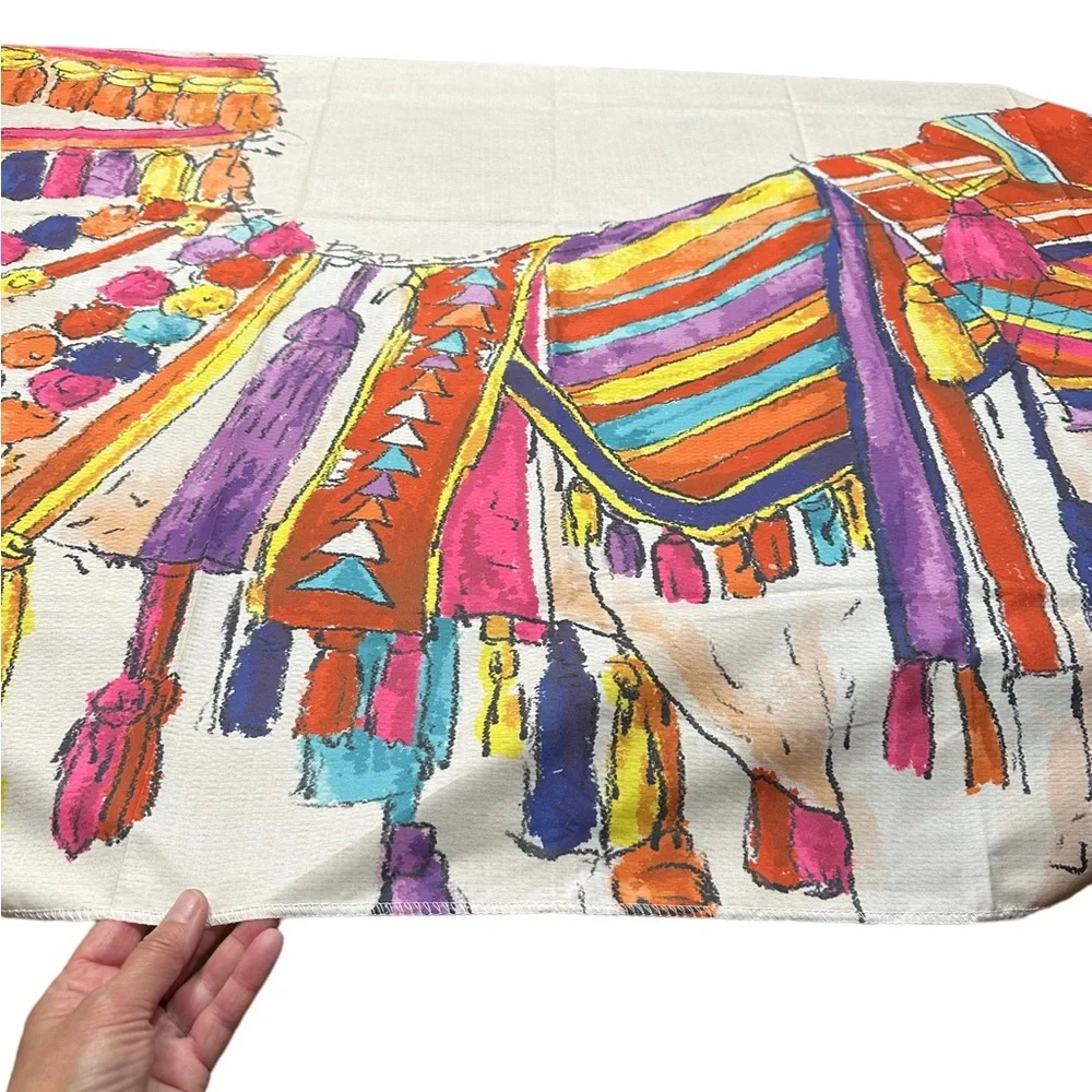 Colorful Camel Print Tapestry Wall Hanging
